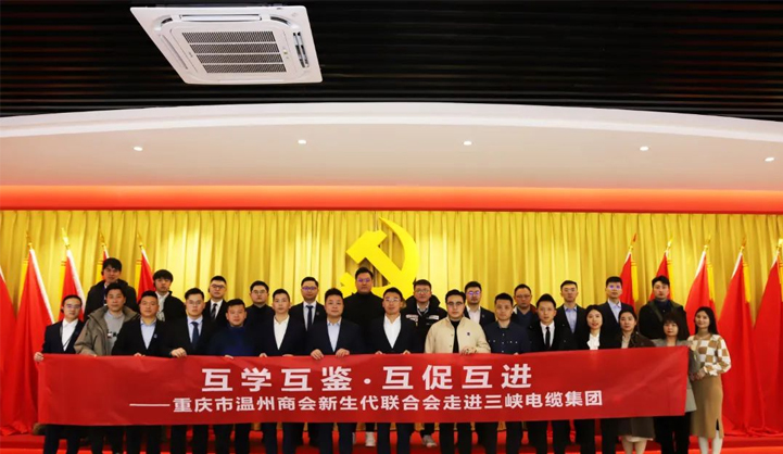 重慶市溫州商會新生代聯(lián)合會走進三峽電纜